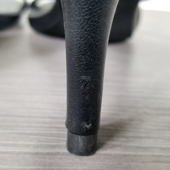 Jeffrey Campbell Morph Slingback Sandal, Black Leather, Womens Size 6 M - Picture 13 of 14